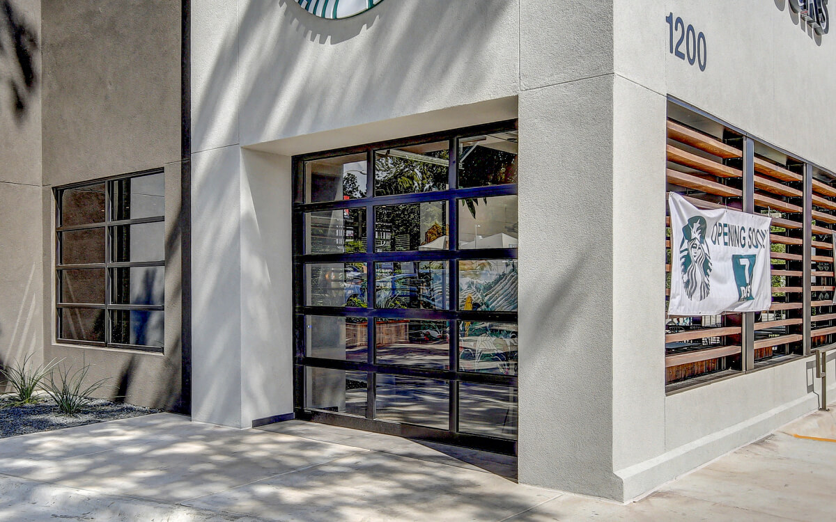 Aluminum Full-View Glass Door