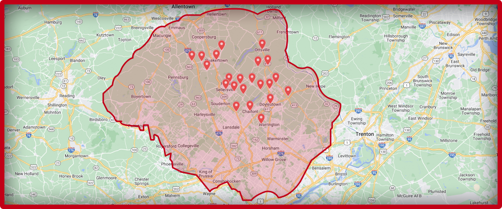 service areas map