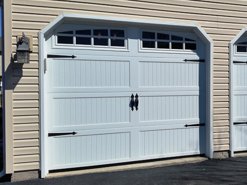 steel stamped carriage garage door