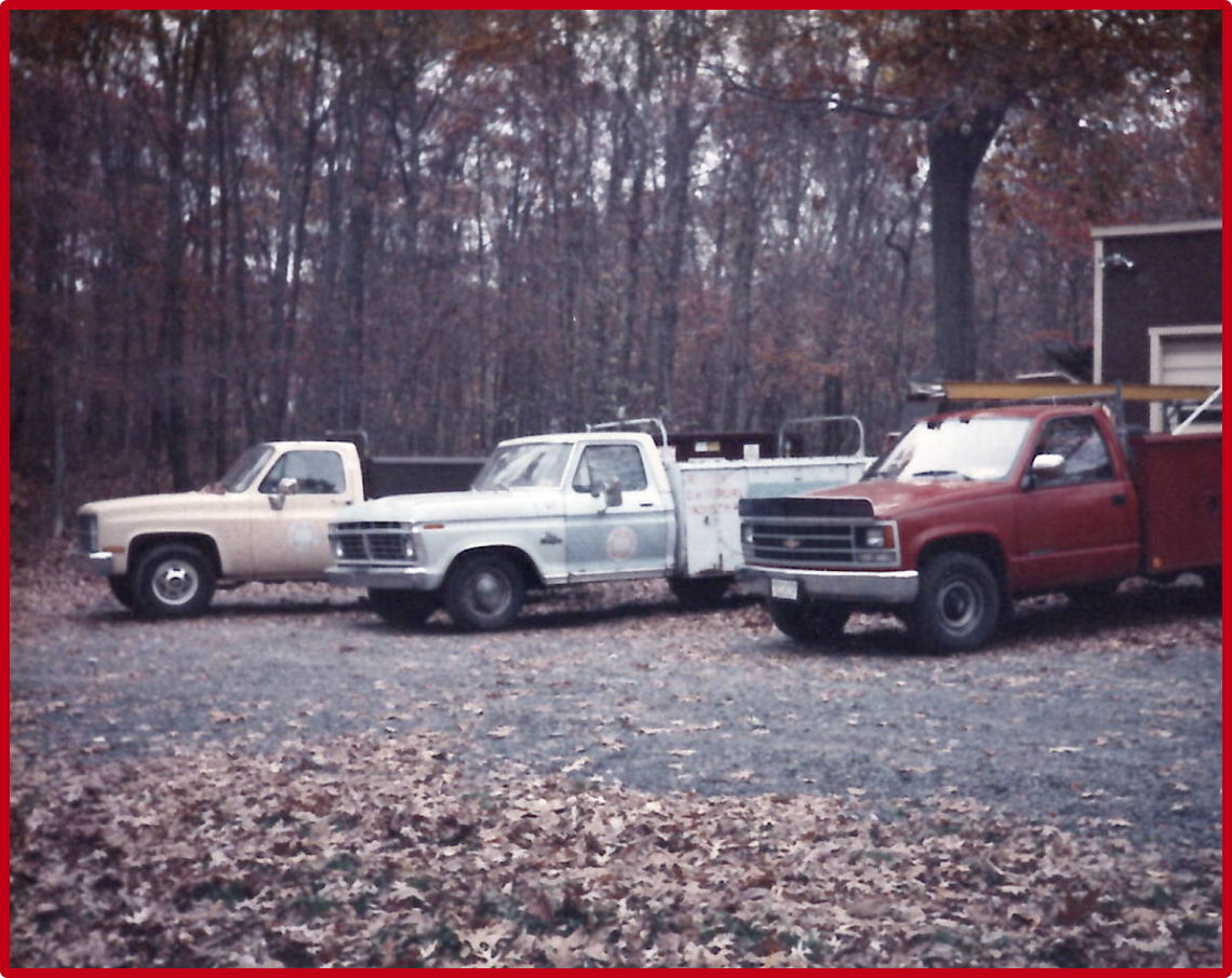 three old trucks
